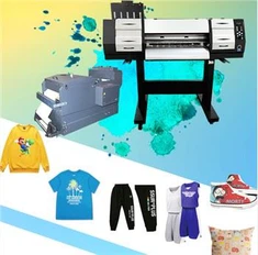 흰색 잉크 열전달 DTF 애완 동물 필름 프린터 의류 열전달 프린터 티셔츠 파우더 떨고 기계